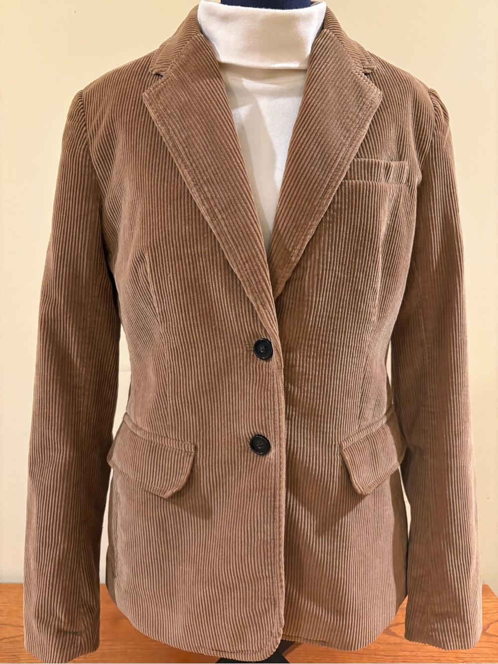 J.Crew women’s Brown Corduroy Blazer Jacket - Classic Tailored Style
